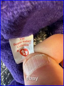 Ty Beanie Baby TEDDY PRINCESS Bear, POYESTER & PVC RARE