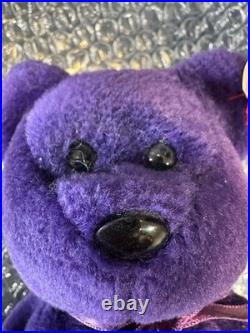 Ty Beanie Baby TEDDY PRINCESS Bear, POYESTER & PVC RARE
