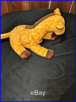 Ty Beanie Baby TWIGS Giraffe with Tag ERRORS Plush Toy RARE PVC NEW RETIRED 1995