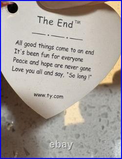 Ty Beanie Baby The End Bear Mint Condition- RARE With 4 ERRORS