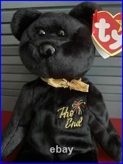 Ty Beanie Baby The End Bear Mint Condition RARE With 4 ERRORS