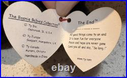 Ty Beanie Baby The End Bear Mint Condition- RARE With 4 ERRORS