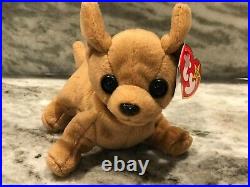 Ty Beanie Baby Tiny the Chihuahua Dog with Errors Rare, excellent condition