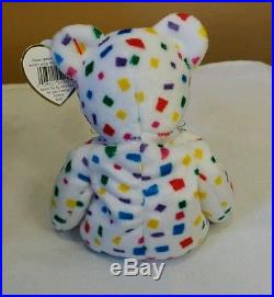 Ty Beanie Baby Ty 2K the Bear TUSH TAG FLAT RARE 1999, PE Retired & New