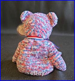 Ty Beanie Baby USA Bear 2000 Proud To Be American. Tag Errors Rare, Retired