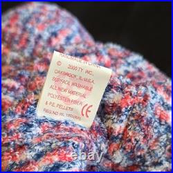 Ty Beanie Baby USA Bear 2000 Proud To Be American. Tag Errors Rare, Retired