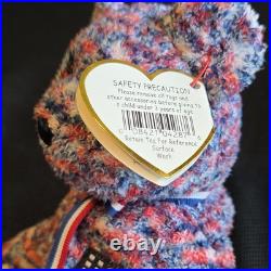 Ty Beanie Baby USA Bear 2000 Proud To Be American. Tag Errors Rare, Retired