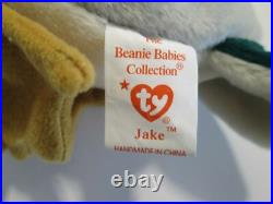 Ty Beanie Baby Ultra Rare Jake With Tag Errors April 16,1997