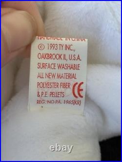 Ty Beanie Baby VALENTINO, Collectible, Rare Tag ERRORS, 1993/1994 MINT condition
