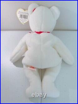 Ty Beanie Baby Valentino Bear MINT with ERRORS! Retired Brown Nose Rare OFFERS