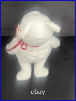 Ty Beanie Baby Valentino Bear With Rare Brown Nose