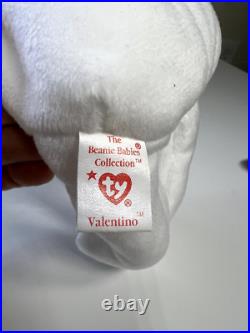 Ty Beanie Baby Valintino The Bear 1993 Retired With RARE Errors Ty Beanie Baby Valintino The Bear 1993 Retired With RARE Errors