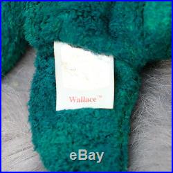 Ty Beanie Baby WALLACE with 7 ONLY ONE EBAY RARE Tush tag ink ERRORS