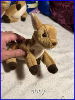 Ty Beanie Baby Whisper Fawn 1997 5th Generation Hang Tag RARE Misprint -Claude