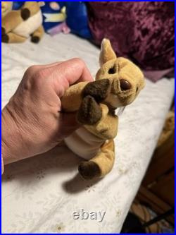 Ty Beanie Baby Whisper Fawn 1997 5th Generation Hang Tag RARE Misprint -Claude