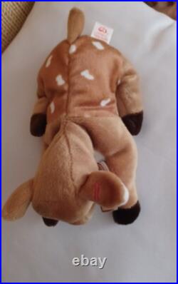 Ty Beanie Baby Whisper RARE RETIRED 1997 Pe Pellets TAG ERROR