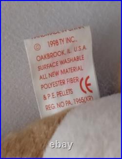 Ty Beanie Baby Whisper RARE RETIRED 1997 Pe Pellets TAG ERROR