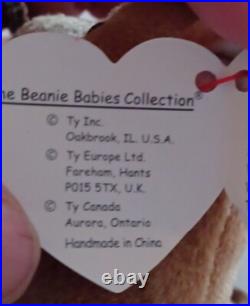 Ty Beanie Baby Whisper RARE RETIRED 1997 Pe Pellets TAG ERROR