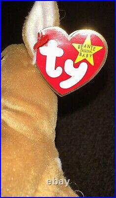 Ty Beanie Baby Whisper the Deer WITH ERRORS 1997/1998- Rare! Retired