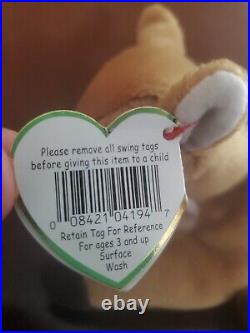 Ty Beanie Baby Whisper the Deer WITH ERRORS 1997/1998- (Rare Retired)