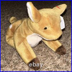 Ty Beanie Baby Whisper the Deer WITH ERRORS 1997/1998- Rare! Retired