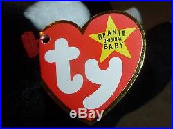 Ty Beanie Baby ZIP The CAT ERROR in name HOOT 1994 Style 4004 VERY RARE