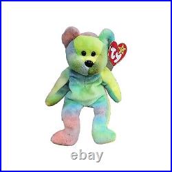 Ty Beanie Bear RARE WITH TAG ERRORS Garcia 1993 Multicolor