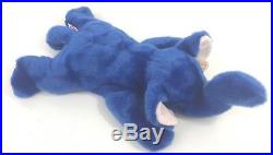 Ty Beanie Buddy Peanut The Royal Blue Elephant 1998 RARE Retired 17 Collectible