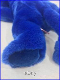 Ty Beanie Buddy Peanut The Royal Blue Elephant 1998 RARE Retired 17 Collectible