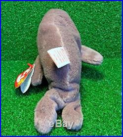 Ty Beanie JOLLY Walrus with Tag ERRORS 1996 Plush Toy RARE PVC NEW RETIRED