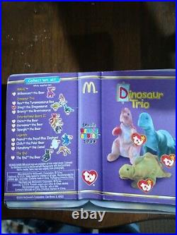 Ty Beanie McDonalds Dinosaur Trio Steg the Stegosaurus 1994 RARE TAG ERRORS