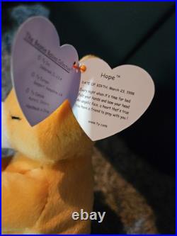 Ty Beanie Praying Baby Hope-Multiple Errors On Tag And Swing Tag RARE