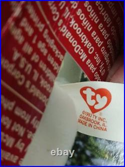 Ty Beanie Rare Baby Maple The Bear. 1996 McDonalds Rare errors 1993. OakBrook