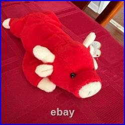 Ty Beanie Snort the Bull Retired and Rare, Many Errors