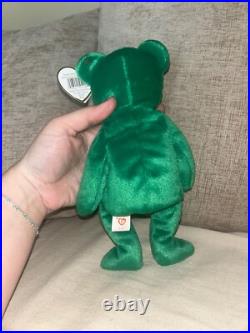 Ty Beanie babies RARE Retired Green Irish Erin Bear with Errors Ty Beanie babies RARE Retired Green Irish Erin Bear with Errors