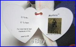 Ty Classic Beanie Baby 2001 Japan Exclusive MOTHRA Pristine Ultra Rare MWMT MQ