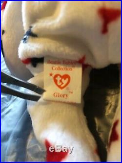 Ty GLORY Beanie Baby RARE Numbered Tush Tag & Tag Error FREE SHIPPING