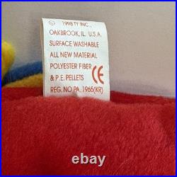 Ty Jabber Parrot Beanie Baby 1997-98 VERY RARE Swing/Tush Tag ERROR Vintage Mint