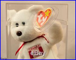 Ty MAPLE Canada Beanie Bear Rare Swing Tag Error Mint New 1996 Two Tush Tags