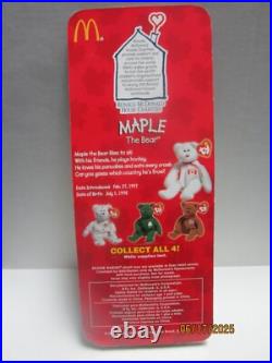 Ty Maple The Bear McDonald's 1999 Rare Tag Errors Beanie Babies