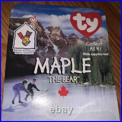 Ty McDonalds Teenie Beanie 1999 Maple The Bear (Rare)