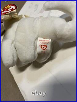 Ty Original Beanie Babies 8 inch MAGIC the Dragon Tag Errors, 1995 Rare 4088