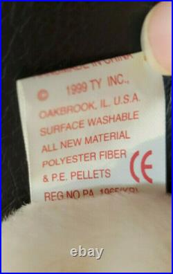 Ty Original Beanie Babies Nibbler Rabbit 1999 PE Pellets Mint Rare with Errors F/S