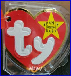 Ty Original Beanie Babies Nibbler Rabbit 1999 PE Pellets Mint Rare with Errors F/S