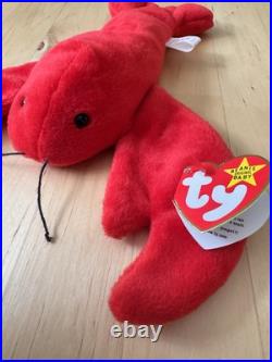 Ty Original Beanie Babies PINCHERS 93 RARE Retired 1st gen withTag Errors Ty Original Beanie Babies PINCHERS 93 RARE Retired 1st gen withTag Errors