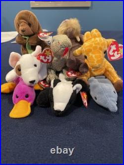 Ty Original Beanie Baby 1990s Bundle All With Rare Tag Errors