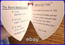 Ty Original Beanie Baby 1999 Holiday Teddy Bear Rare Retired Tag Errors MintCond