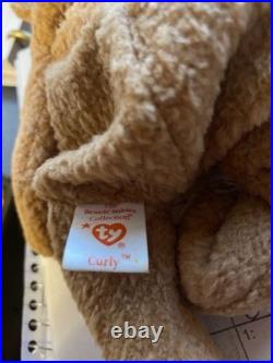 Ty Original Beanie Baby Curly VERY RARE Authentic, Mint Condition WithE