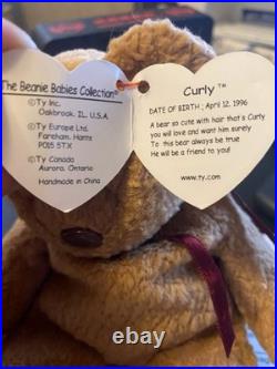 Ty Original Beanie Baby Curly VERY RARE Authentic, Mint Condition WithE