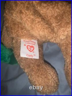 Ty Original Beanie Baby Curly VERY RARE Authentic, Mint Condition WithE